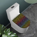Rainbow Leopard Pattern Print Toilet Lid Cover