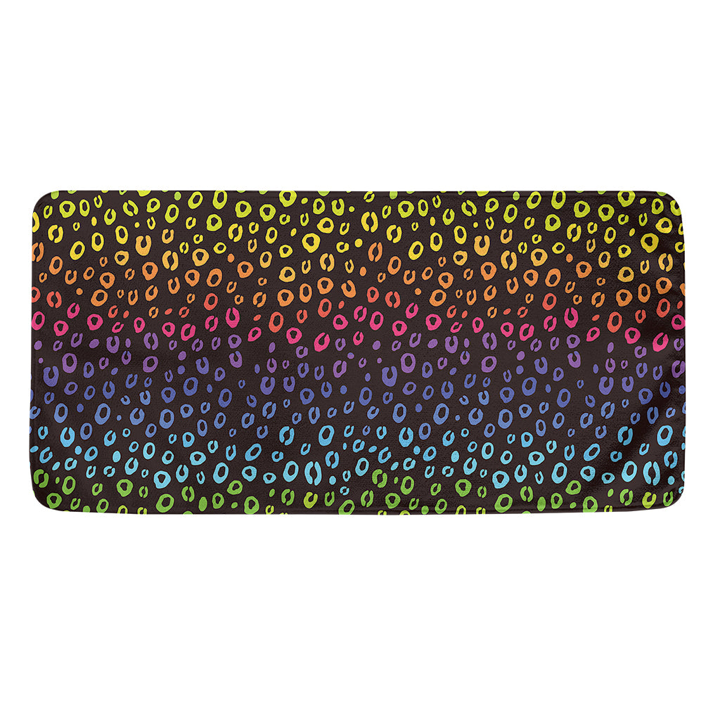 Rainbow Leopard Pattern Print Towel