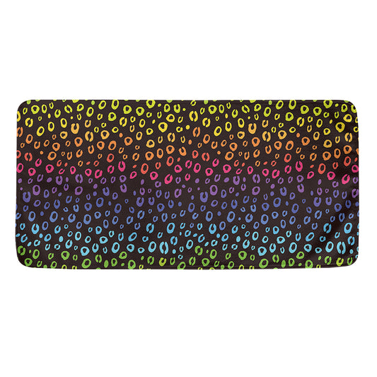 Rainbow Leopard Pattern Print Towel