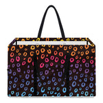 Rainbow Leopard Pattern Print Utility Tote Bag