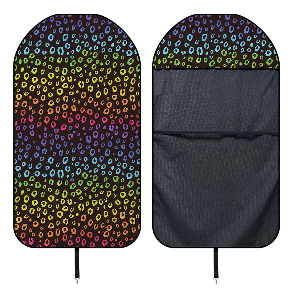 Rainbow Leopard Pattern Print Waterproof Car Seat Cover