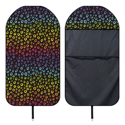 Rainbow Leopard Pattern Print Waterproof Car Seat Cover