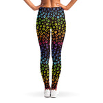 Rainbow Leopard Pattern Print Women's Leggings