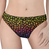 Rainbow Leopard Pattern Print Women's Thong