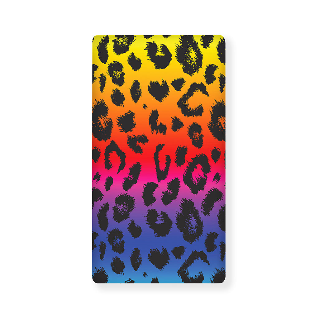 Rainbow Leopard Print Baby Crib Sheet