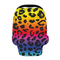 Rainbow Leopard Print Baby Seat Cover