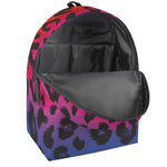 Rainbow Leopard Print Backpack