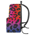 Rainbow Leopard Print Backpack