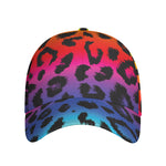 Rainbow Leopard Print Baseball Cap