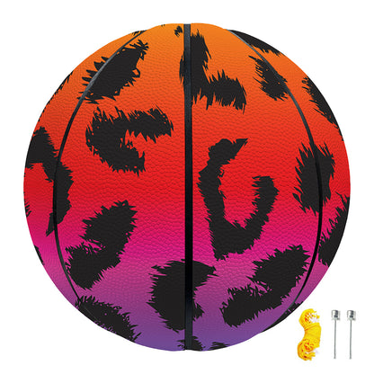 Rainbow Leopard Print Basketball