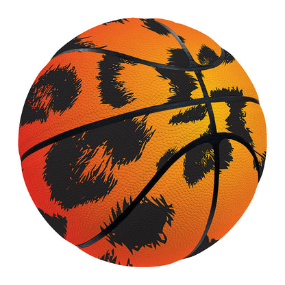 Rainbow Leopard Print Basketball