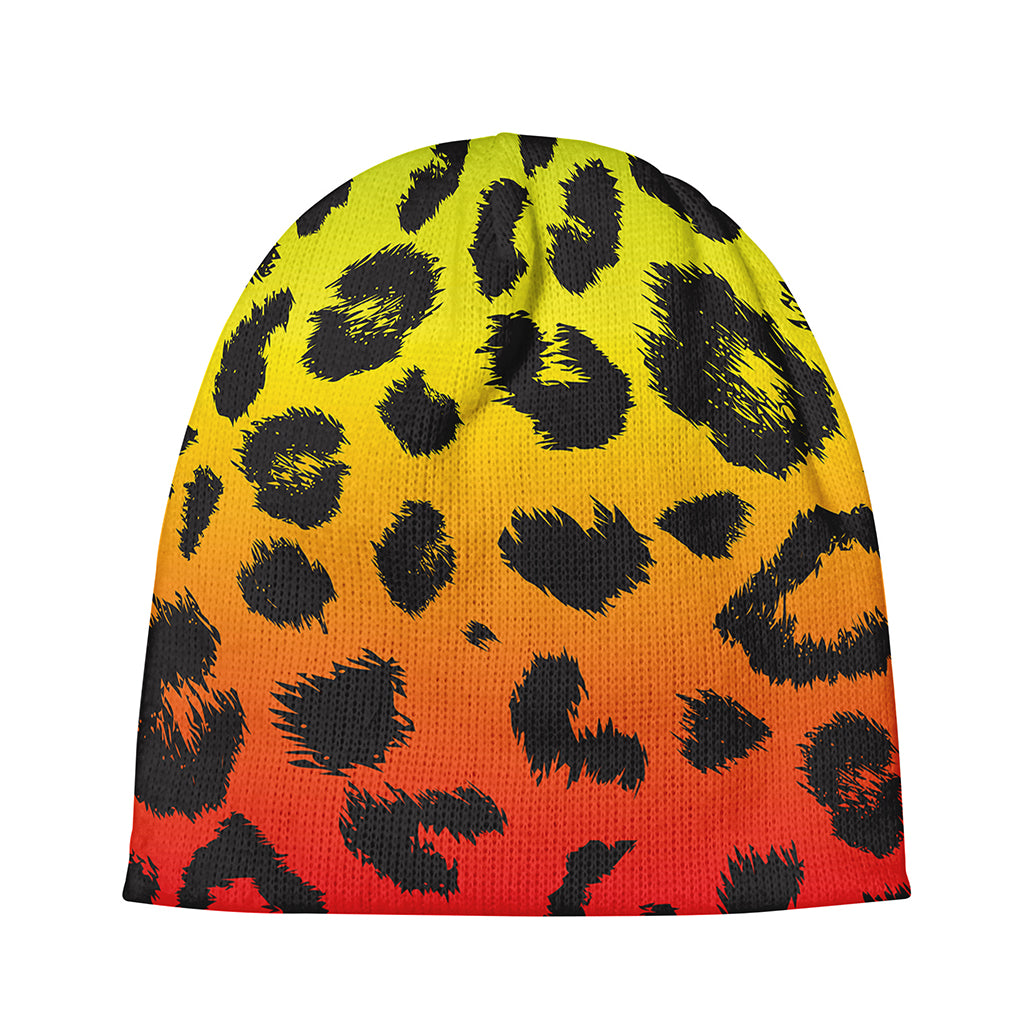 Rainbow Leopard Print Beanie