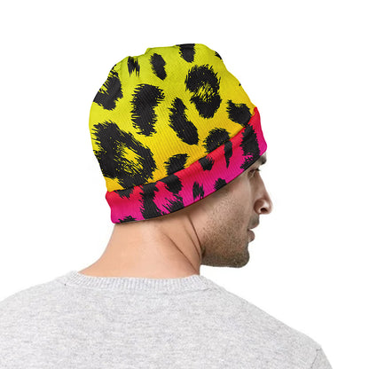 Rainbow Leopard Print Beanie