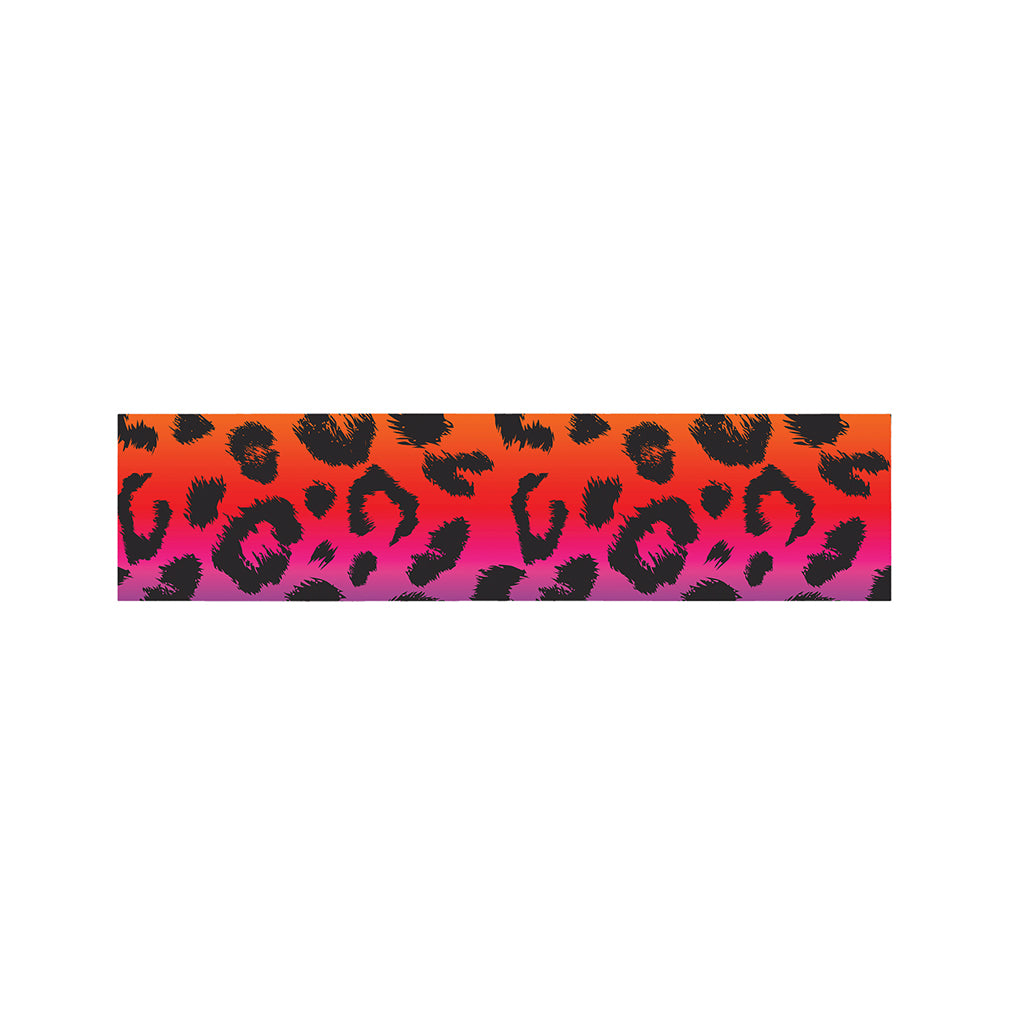 Rainbow Leopard Print Bed Runner