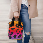 Rainbow Leopard Print Bible Tote Bag