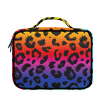Rainbow Leopard Print Briefcase Bible Bag