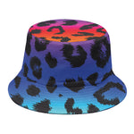 Rainbow Leopard Print Bucket Hat