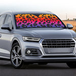 Rainbow Leopard Print Car Windshield Sun Shade