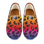 Rainbow Leopard Print Casual Shoes