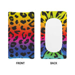 Rainbow Leopard Print Changing Pad Cover