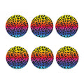 Rainbow Leopard Print Coaster Set