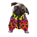 Rainbow Leopard Print Dog Zip Up Jacket