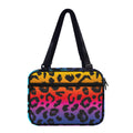 Rainbow Leopard Print Double Strap Bible Bag
