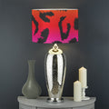 Rainbow Leopard Print Drum Lamp Shade