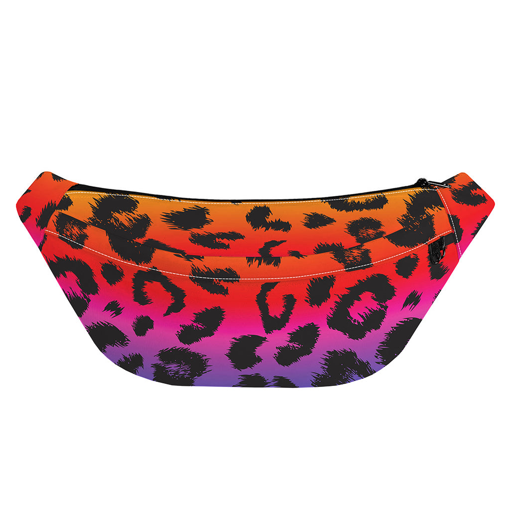Rainbow Leopard Print Fanny Pack