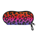 Rainbow Leopard Print Glasses Case