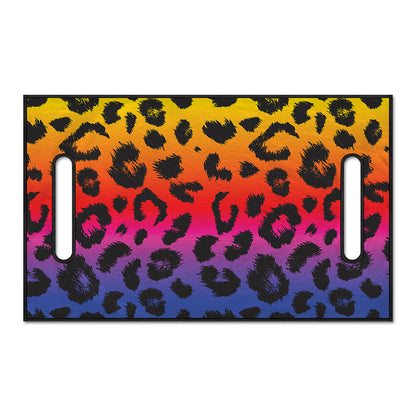 Rainbow Leopard Print Golf Cart Seat Cover