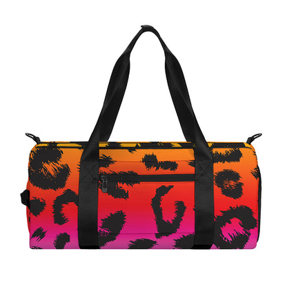Rainbow Leopard Print Gym Bag