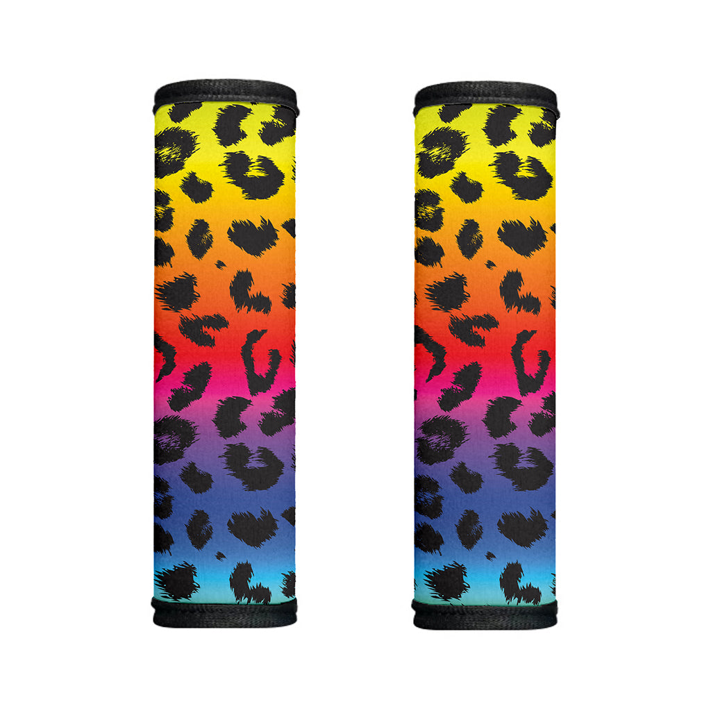 Rainbow Leopard Print Handle Covers