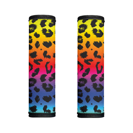 Rainbow Leopard Print Handle Covers