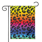 Rainbow Leopard Print House Flag