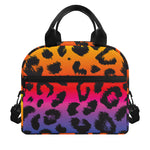 Rainbow Leopard Print Insulated Lunch Bag