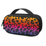 Rainbow Leopard Print Insulin Cooler Travel Case