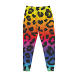 Rainbow Leopard Print Jogger Pants