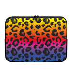 Rainbow Leopard Print Laptop Sleeve