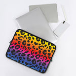 Rainbow Leopard Print Laptop Sleeve