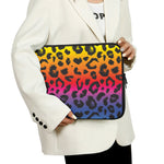 Rainbow Leopard Print Laptop Sleeve