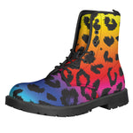 Rainbow Leopard Print Backpack