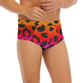 Rainbow Leopard Print Men's Briefs