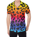 Rainbow Leopard Print Men's Shirt