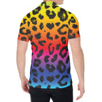 Rainbow Leopard Print Men's Shirt