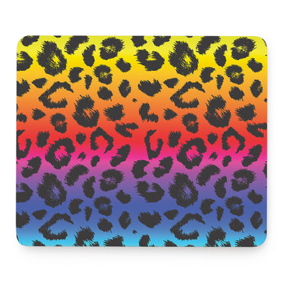 Rainbow Leopard Print Mouse Pad