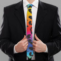Rainbow Leopard Print Necktie