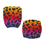Rainbow Leopard Print Office Chair Cover