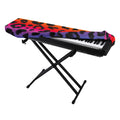 Rainbow Leopard Print Piano Keyboard Cover