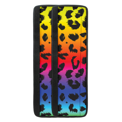 Rainbow Leopard Print Refrigerator Handle Covers